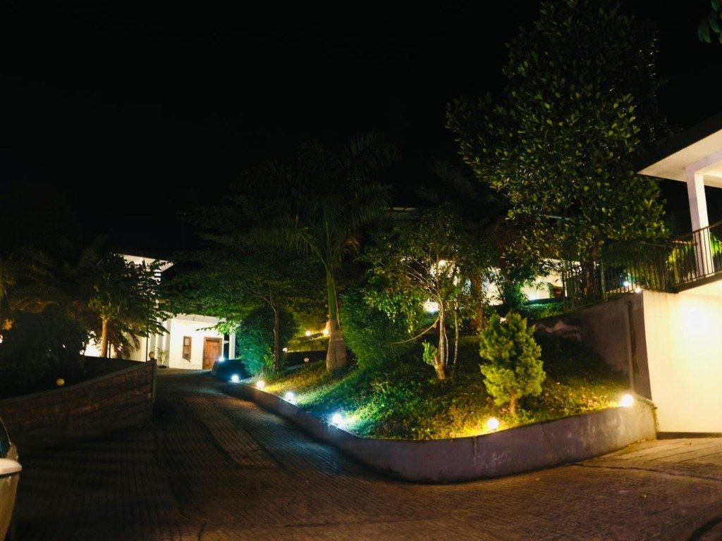 Night Pathway & Illuminated Grounds